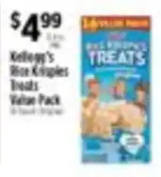 Pioneer Supermarkets Kellogg's Rice Krispies Treats Value Pack offer