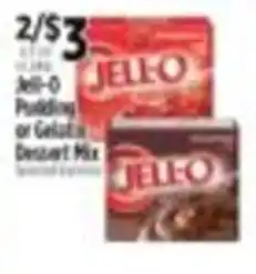 Pioneer Supermarkets Jell-O Pudding or Gelatin Dessert Mix offer