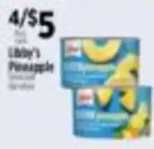 Pioneer Supermarkets Libby's Pineapple offer