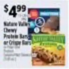 Pioneer Supermarkets Nature Valley Chewy Protein Bars or Crispy Bars offer