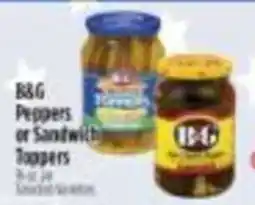Pioneer Supermarkets B&G Peppers or Sandwich Toppers offer