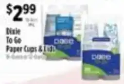 Pioneer Supermarkets Dixie To Go Paper Cups & Lids offer