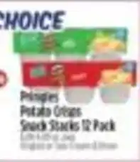Pioneer Supermarkets Pringles Potato Crisps Snack Stacks offer
