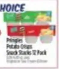 Pioneer Supermarkets Pringles Potato Crisps Snack Stacks offer