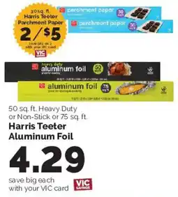 Harris Teeter Harris Teeter aluminum foil offer