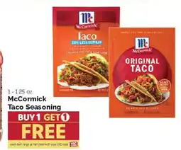 Harris Teeter McCormick Taco Seasoning offer