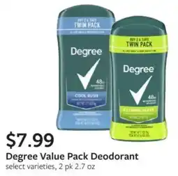 Fareway Degree Value Pack Deodorant offer