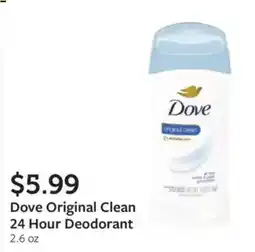 Fareway Dove Original Clean 24 Hour Deodorant offer