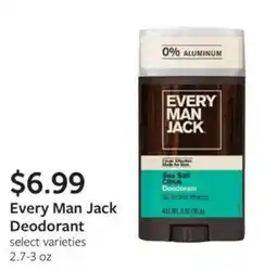 Fareway Every Man Jack Deodorant offer