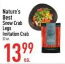 Strack & Van Til Nature's Best Snow Crab Legs Imitation Crab offer
