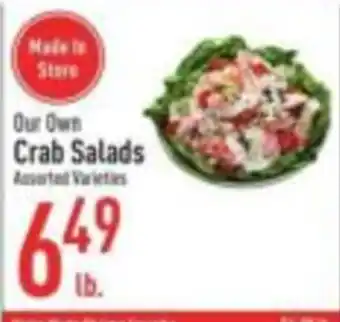 Strack & Van Til Our Own Crab Salads offer