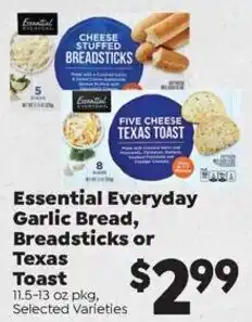 Sentry Essential Everyday Garlic Bread, Breadsticks or Texas Toast offer