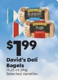 Sentry David's Deli Bagels offer