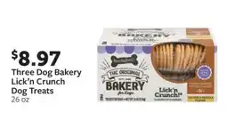 Fareway Three Dog Bakery Lick'n Crunch Dog Treats offer