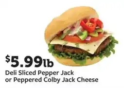 Fareway Deli Sliced Pepper Jack or Peppered Colby Jack Cheese offer