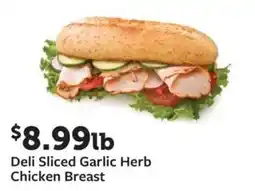 Fareway Deli Sliced Garlic Herb Chicken Breast offer