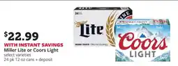 Fareway Miller Lite or Coors Light offer
