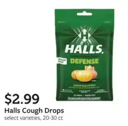Fareway Halls Cough Drops offer