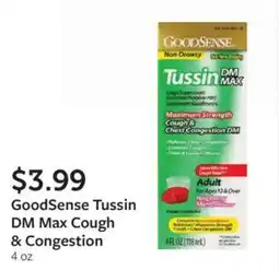 Fareway GoodSense Tussin DM Max Cough & Congestion offer