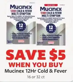 Fareway Mucinex 12Hr Cold & Fever offer