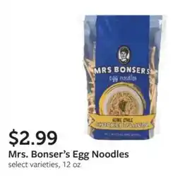 Fareway Mrs. Bonser's Egg Noodles offer