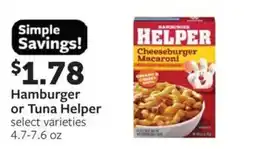 Fareway Hamburger Helper Cheeseburger Macaroni offer