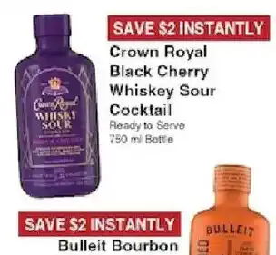 Piggly Wiggly Crown Royal Black Cherry Whiskey Sour Cocktail offer