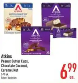 Strack & Van Til Atkins peanut butter cups, chocolate coconut, caramel nut offer