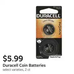 Fareway Duracell Coin Batteries offer