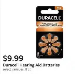 Fareway Duracell hearing aid batteries offer