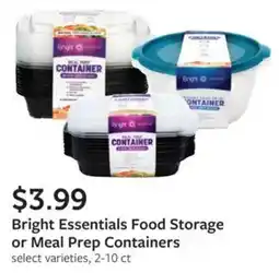 Fareway Bright Essentials Food Storage or Meal Prep Containers offer