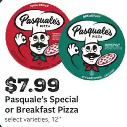 Fareway Pasquale's Special or Breakfast Pizza offer