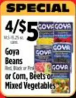 Pioneer Supermarkets Goya Beans offer