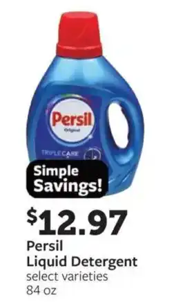 Fareway Persil liquid detergent offer