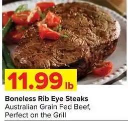 Shop 'n Save Boneless Rib Eye Steaks offer
