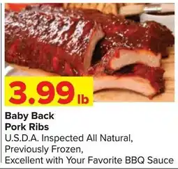 Shop 'n Save Baby Back Pork Ribs offer