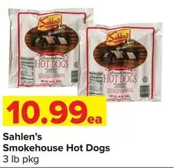Shop 'n Save Sahlen's Smokehouse Hot Dogs offer