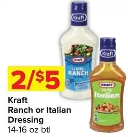 Shop 'n Save Kraft Ranch or Italian Dressing offer