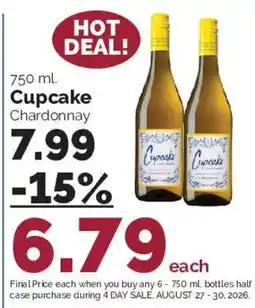 Harris Teeter Cupcake Chardonnay offer