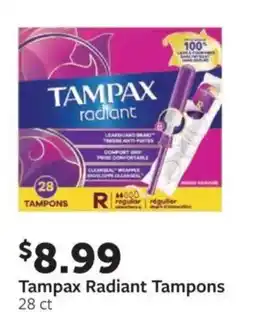 Fareway Tampax Radiant Tampons offer