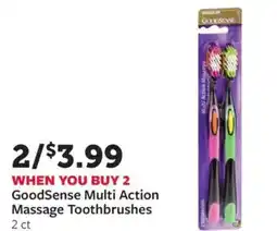 Fareway GoodSense Multi Action Massage Toothbrushes offer