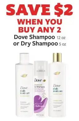 Fareway Dove Shampoo or Dry Shampoo offer