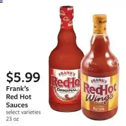 Fareway Frank's Red Hot Sauces offer