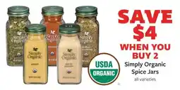 Fareway Simply Organic Spice Jars offer