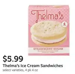Fareway Thelma's ice cream sandwiches offer
