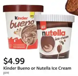 Fareway Kinder Bueno or Nutella Ice Cream offer