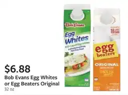 Fareway Bob Evans Egg Whites or Egg Beaters Original offer