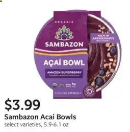Fareway Sambazon Acai Bowls offer