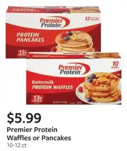 Fareway Premier Protein Waffles or Pancakes offer