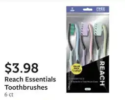 Fareway Reach Essentials Toothbrushes offer